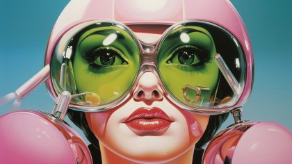 consumidor mujer con gafas