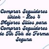 comprar seguidores Tiktok