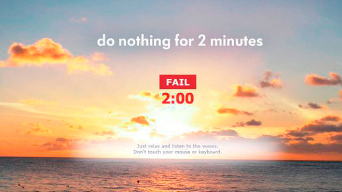 dos minutos de relajación