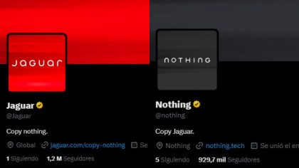 La marca Nothing parodia el rebranding de Jaguar y su lema 'Copy Nothing'