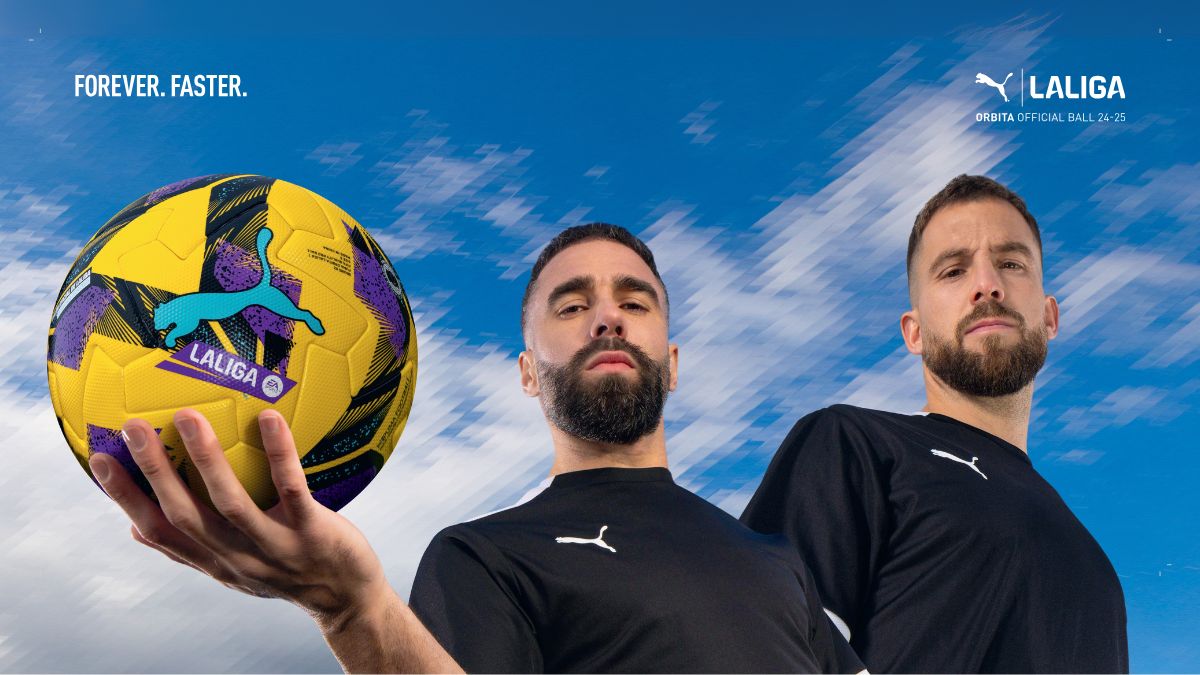 Así es el nuevo (y llamativo) balón de PUMA y LALIGA para partidos de baja visibilidad